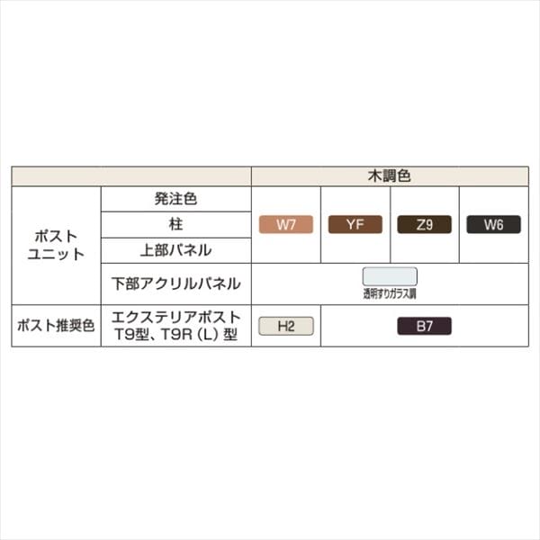 YKKAP ルシアスポストユニット PE01型 演出照明タイプ UMB-PE01 ポストT9型取付用 