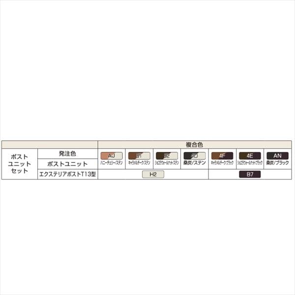 YKKAP ルシアスポストユニット HD03型 表札灯タイプ UMB-HD03 ポストT13型取付用 