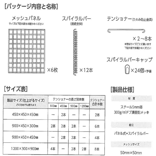 ウェーブフロントセキガハラガビオーネ900×450×300※詰石は別売りになります【蛇篭 ガビオンストーンボックス】 