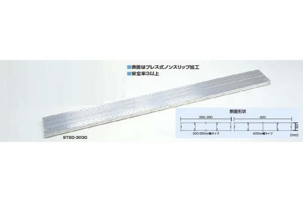 両面使用型足場板STSD