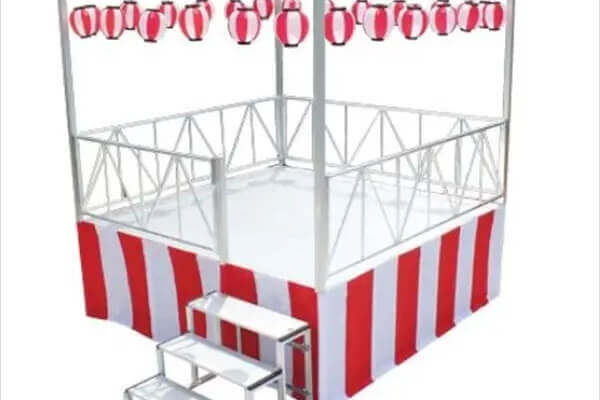 折りたたみ式アルミ製やぐらステージ