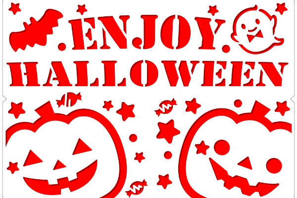 ハロウィンスノーステンシル